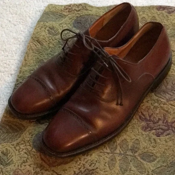 Salvatore Ferragamo Brown Leather Split Toe Lace Up Oxfords Shoes Men\'s 7 D Salvatore Ferragamo Men main image 4
